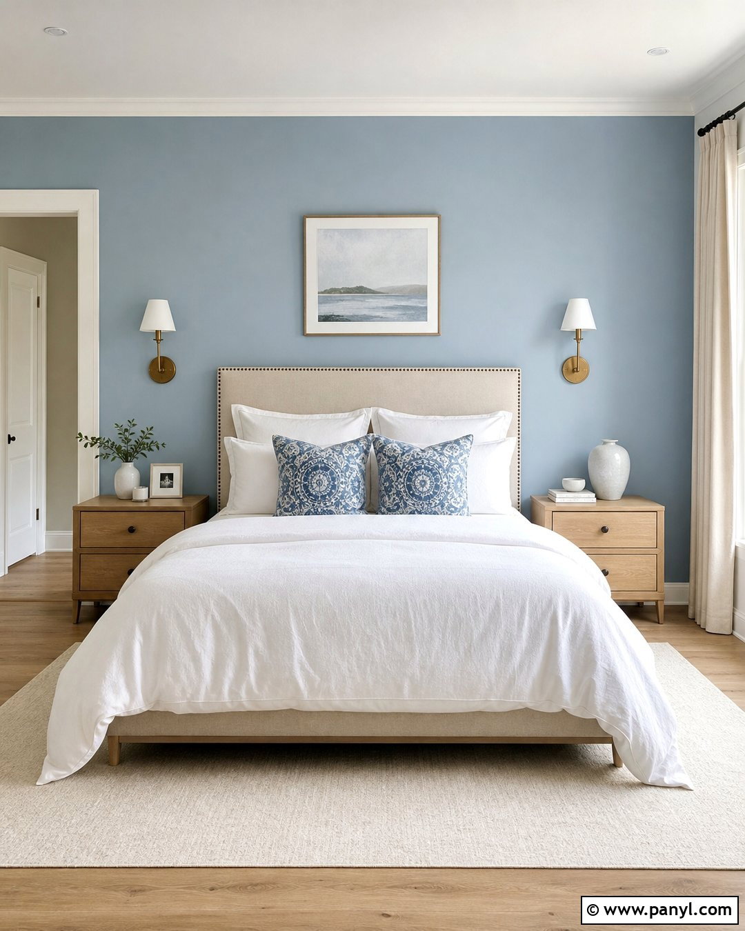Pastel Blue Bedroom Accent Wall - 30 pastel blue wall ideas