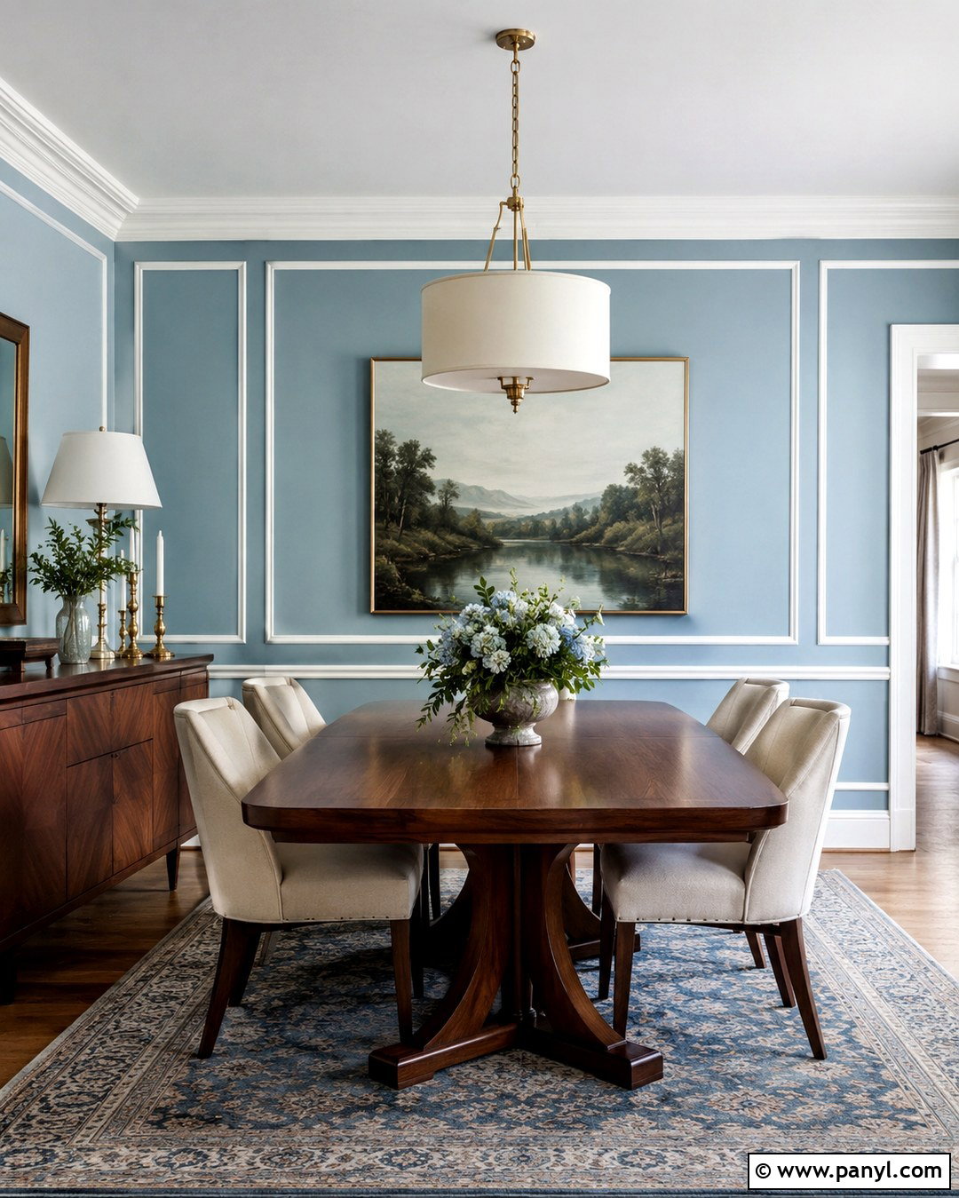 Pastel Blue Dining Room Accent Wall - 20 Pastel Blue Accent Wall Ideas