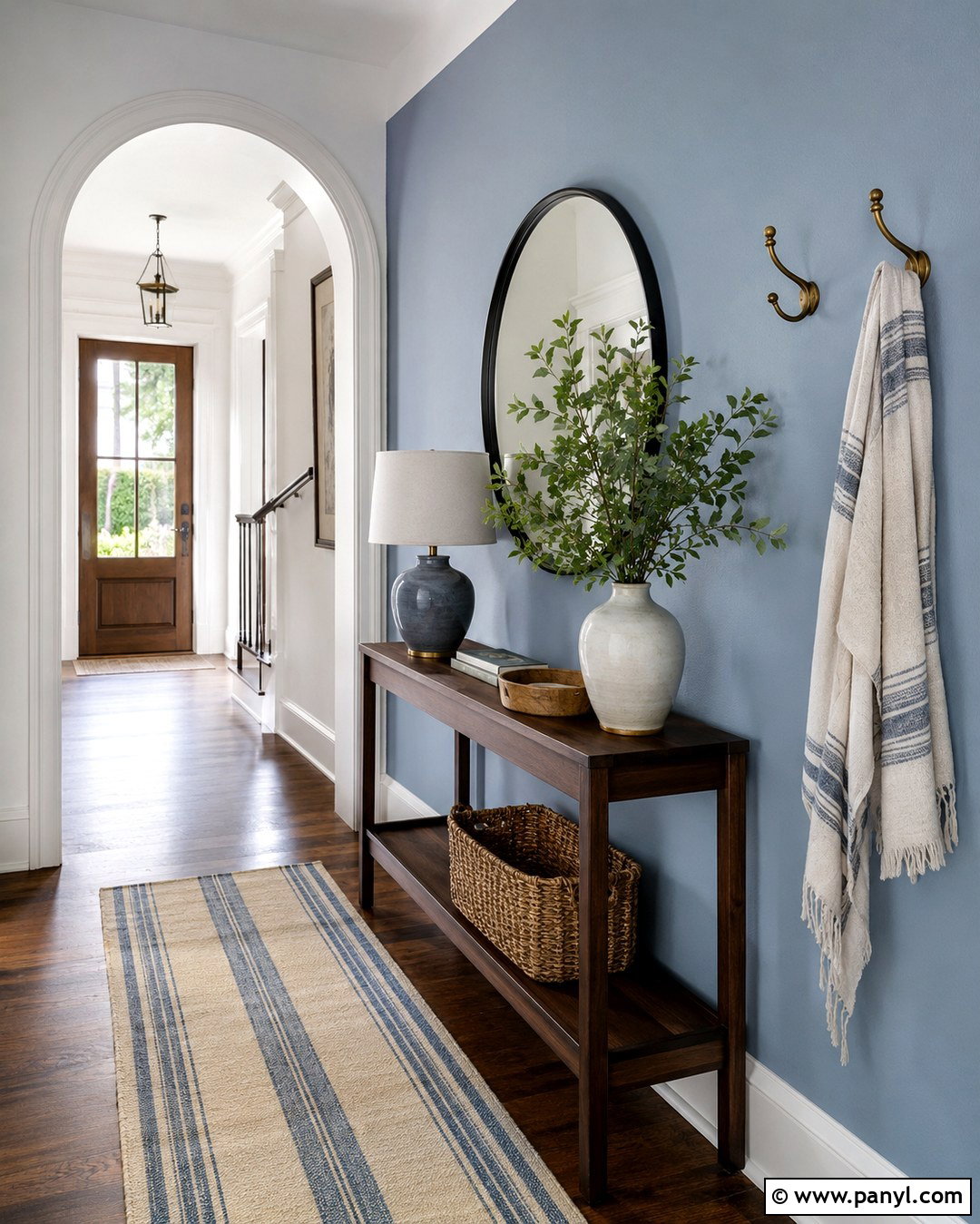 Pastel Blue Entryway Accent Wall - 20 Pastel Blue Accent Wall Ideas
