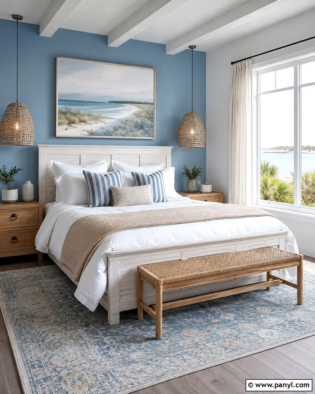 Pastel Blue Guest Bedroom Accent Wall - 20 Pastel Blue Accent Wall Ideas