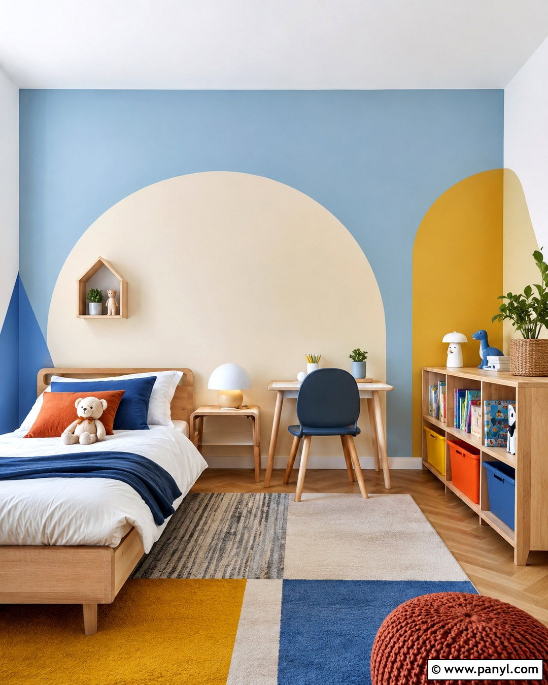 Pastel Blue Kids Room Accent Wall - 20 Pastel Blue Accent Wall Ideas