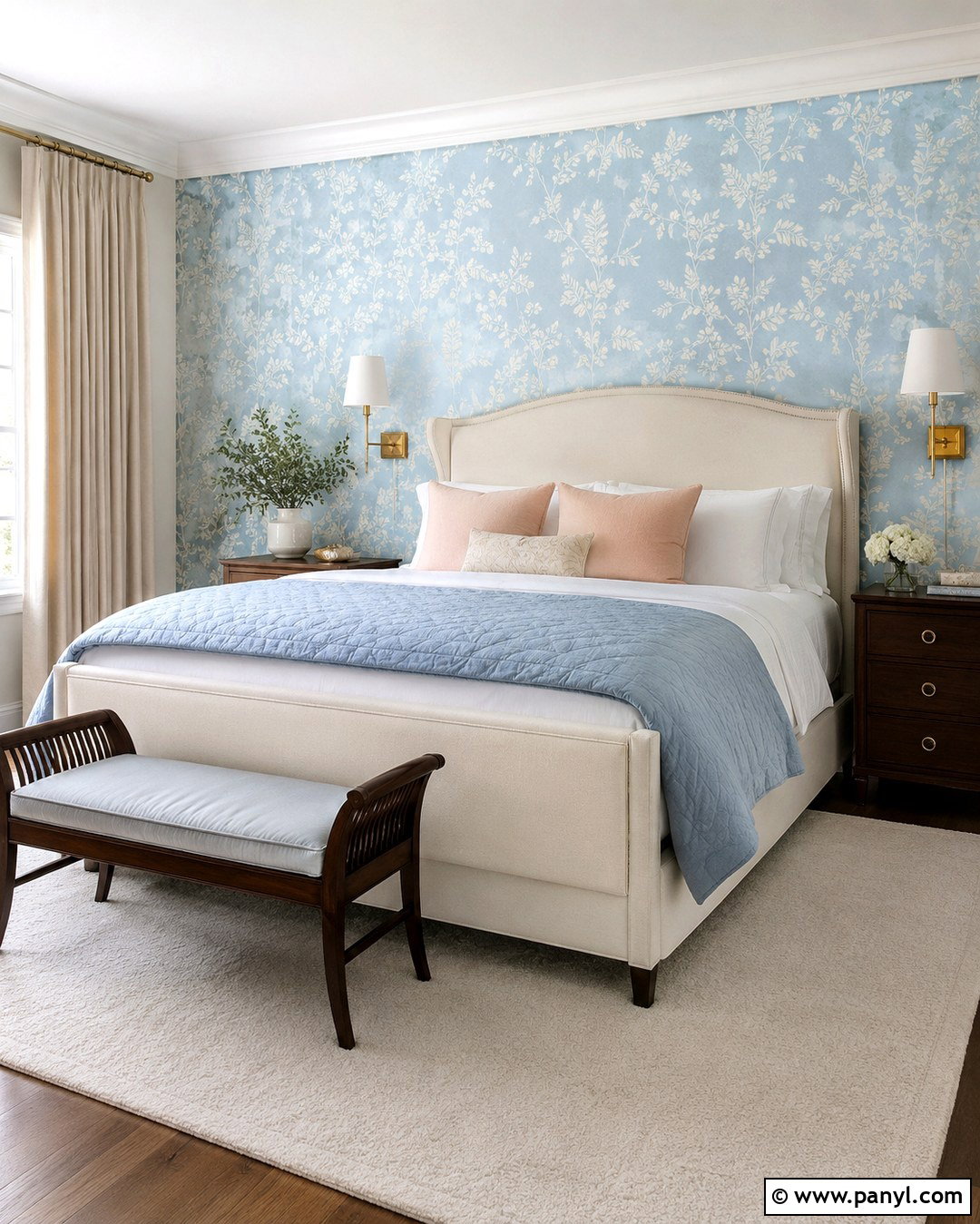 Pastel Blue Minimalist Accent Wall - 20 Pastel Blue Accent Wall Ideas