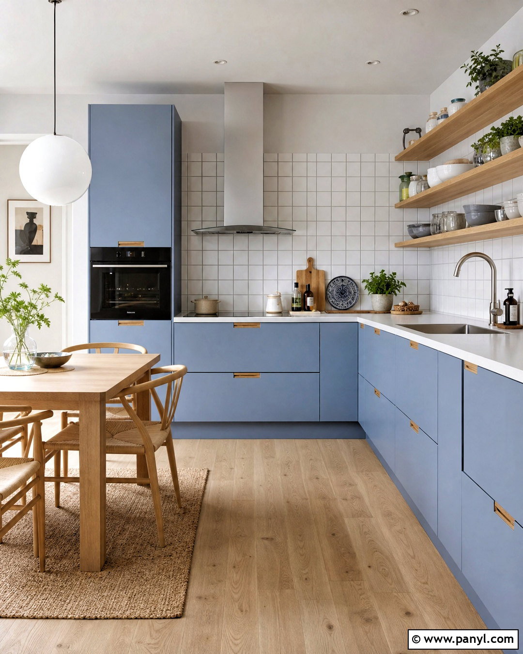 Pastel Blue Scandinavian Kitchen - 20 pastel blue kitchen ideas