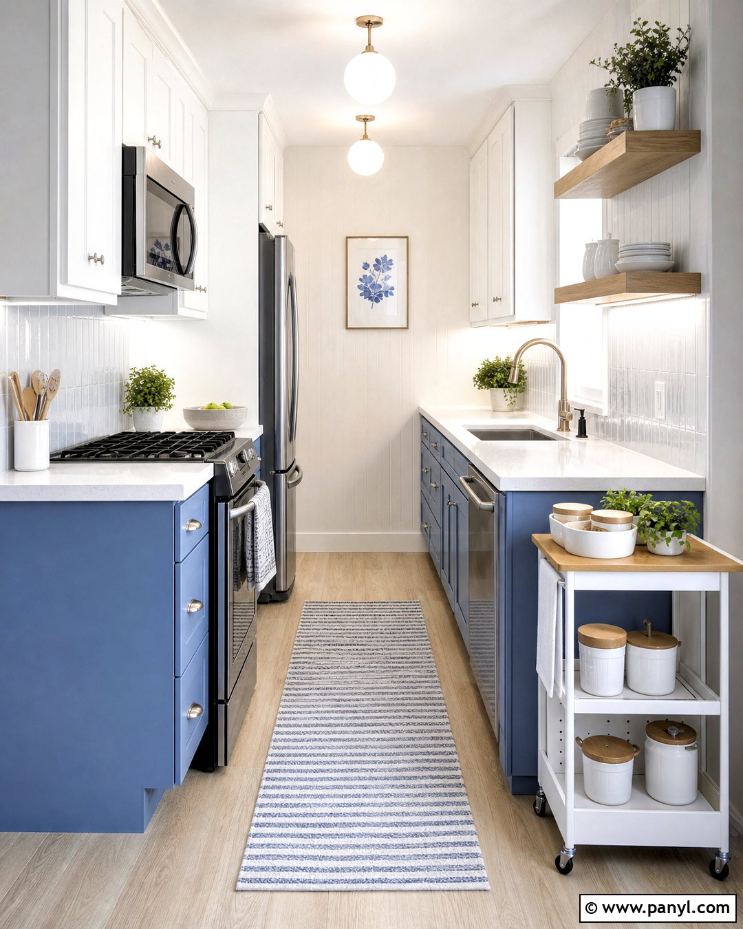 Pastel Blue Small Galley Kitchen - 20 pastel blue kitchen ideas