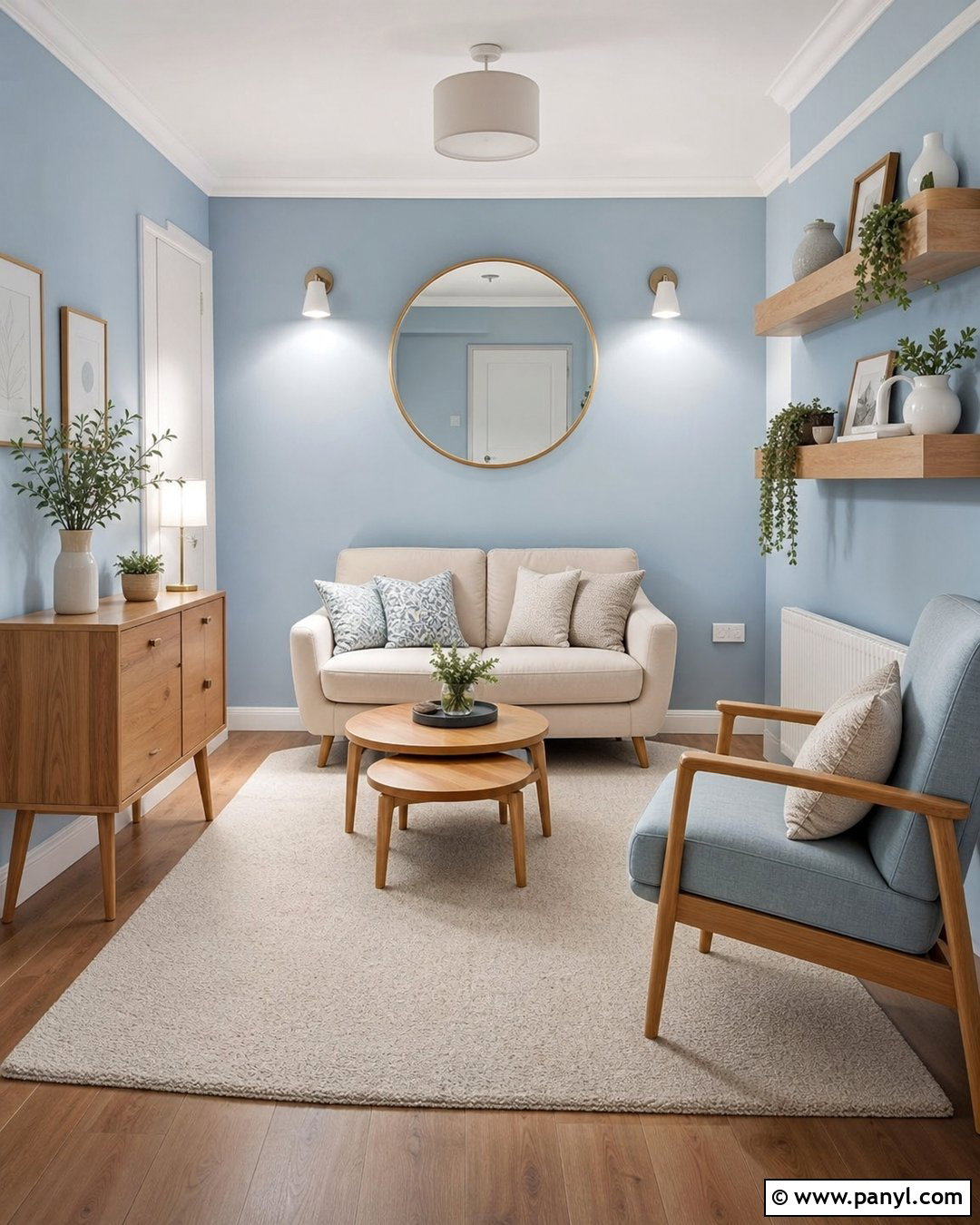 Pastel Blue Walls In A Small Room - 30 pastel blue wall ideas