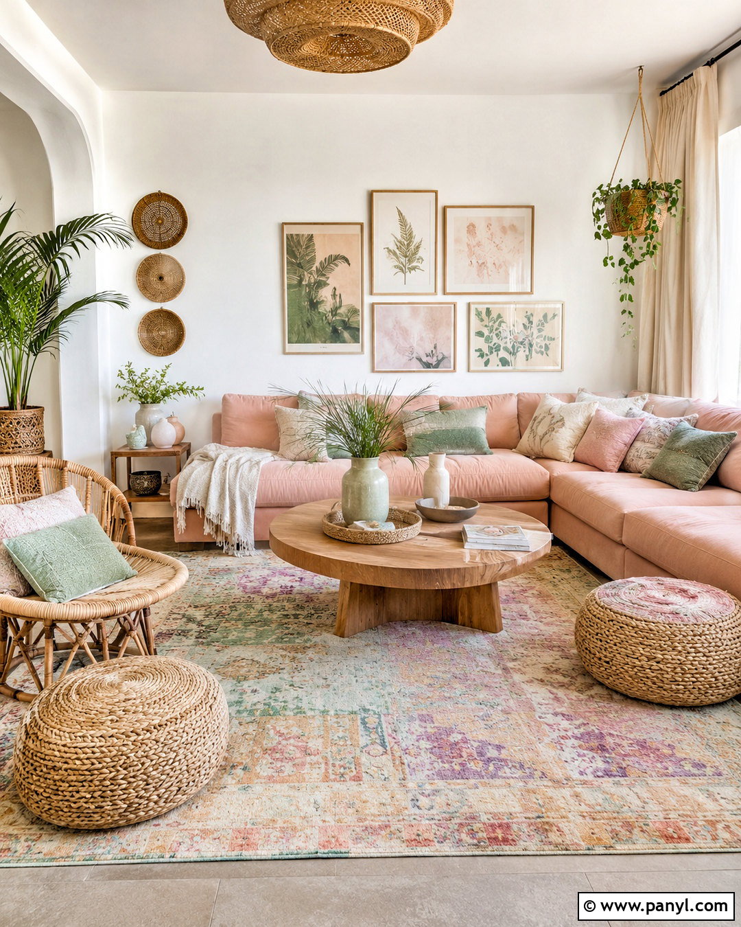 Pastel Boho Living Room - 20 pastel colors living room ideas