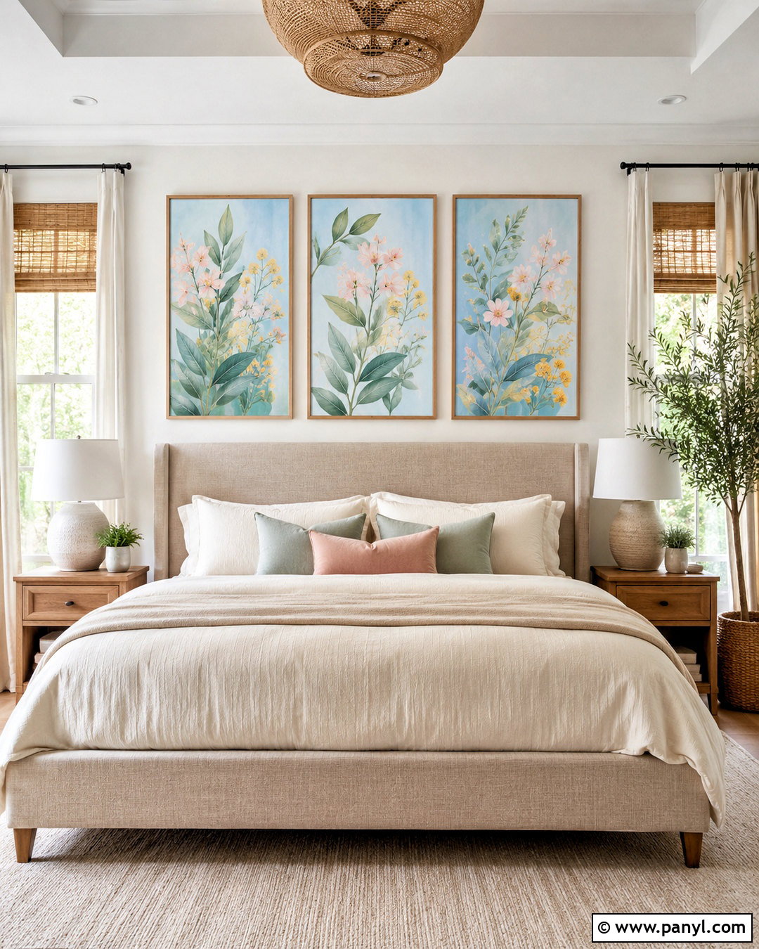 Pastel Botanical Wall Prints - 20 pastel wall decor ideas
