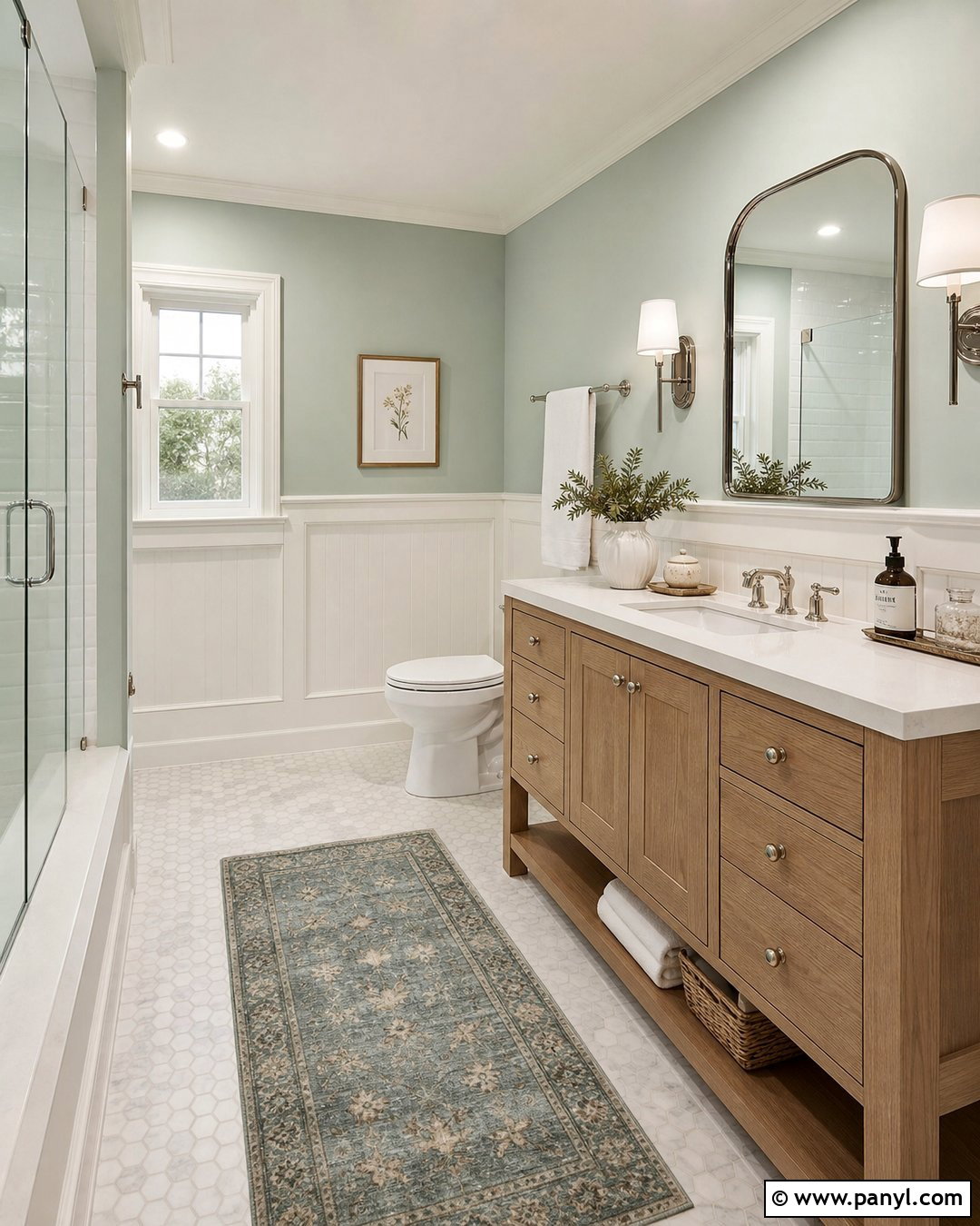 Pastel Celadon Green Bathroom - 35 Pastel Wall Color Ideas