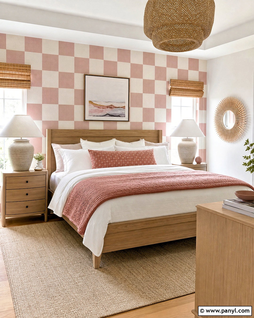 Pastel Checkerboard Pattern Bedroom Wall - 20 how to paint checkerboard pattern ideas