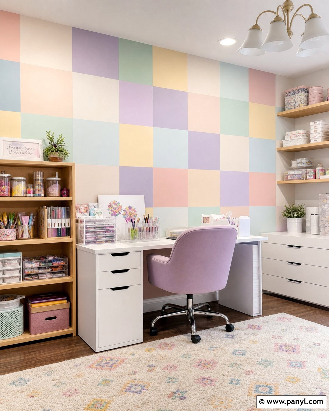 Pastel Checkered Wall Paint - 30 checkered wall paint ideas