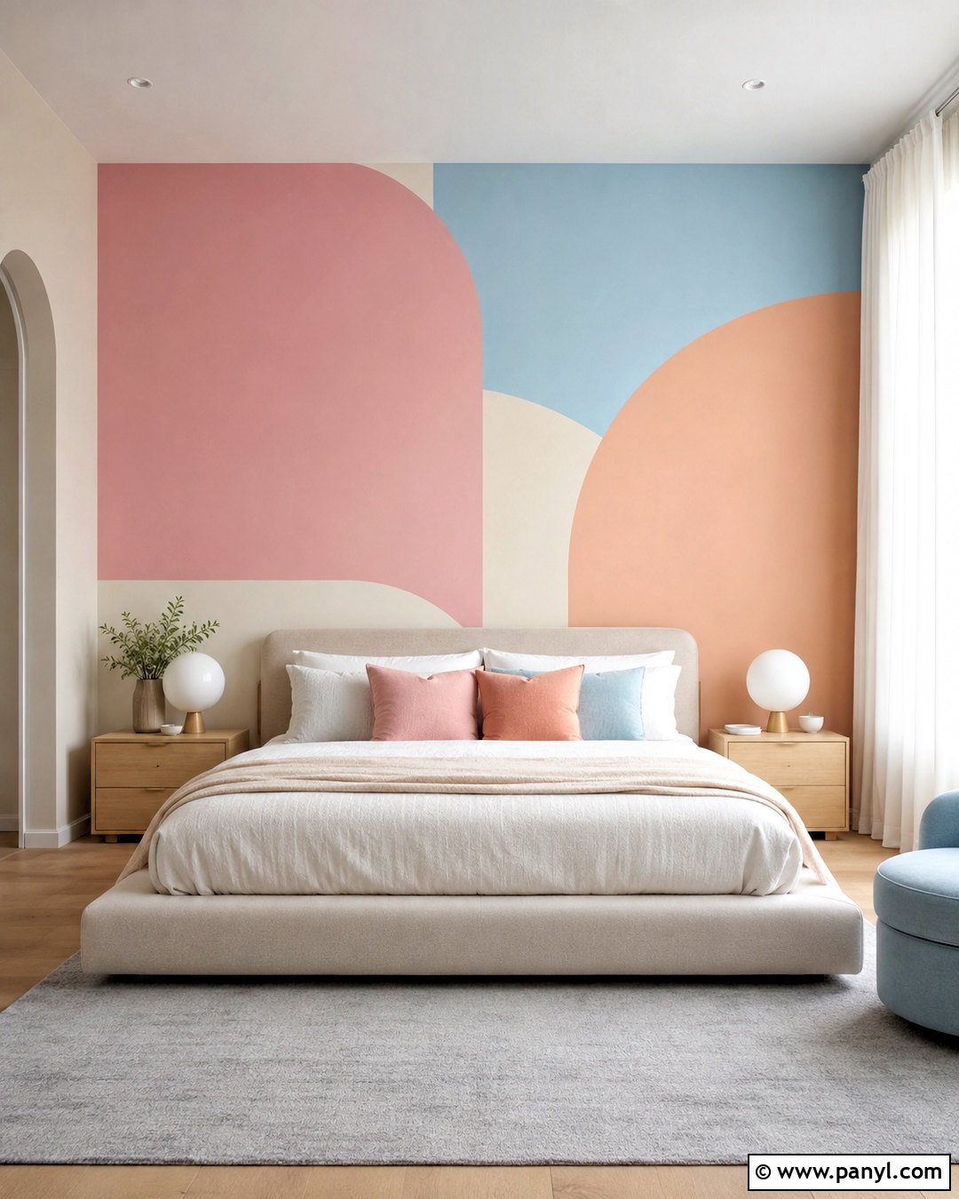 Pastel Color Block Bedroom - 20 modern pastel bedroom ideas