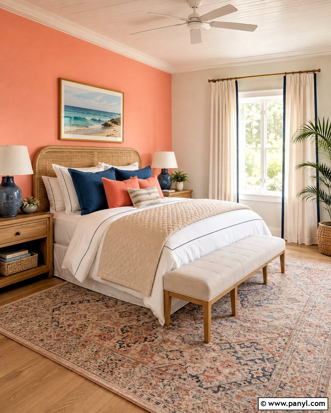 Pastel Coral Bedroom - 20 pastel room colors