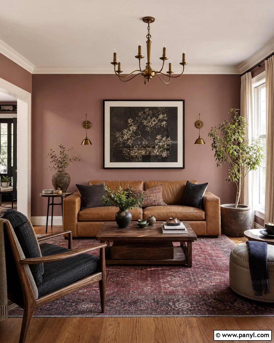 Pastel Dusty Rose Living Room - 30 pastel wall paint ideas