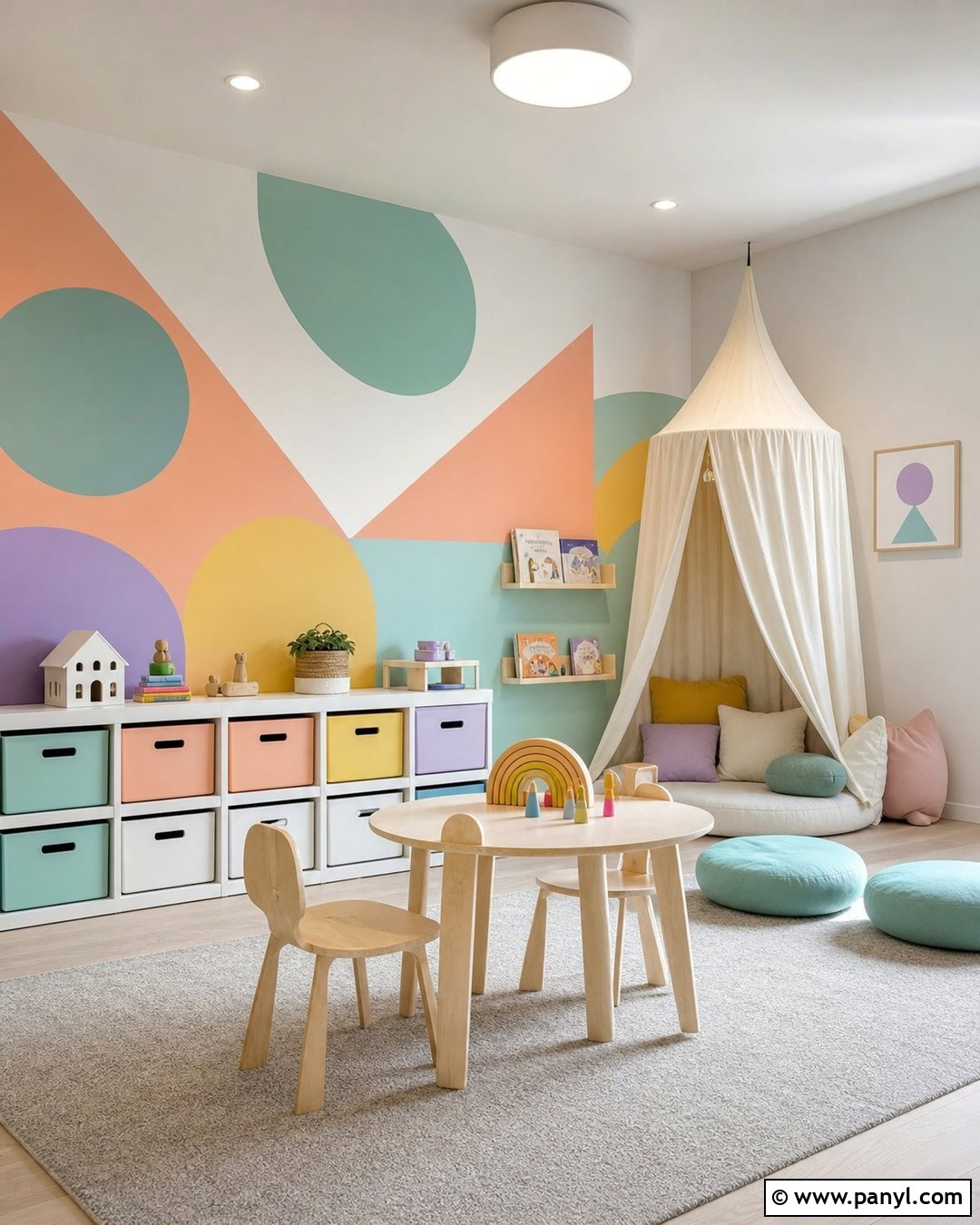 Pastel Geometric Wallpaper Playroom - 35 2019 Aesthetic Wallpaper ideas