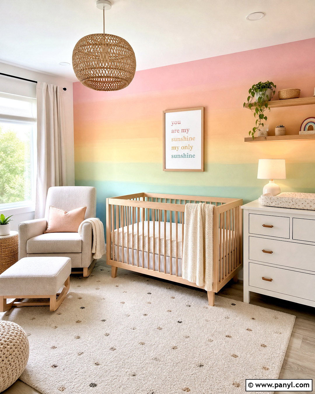 Pastel Gradient Wall - 20 gradient wall ideas