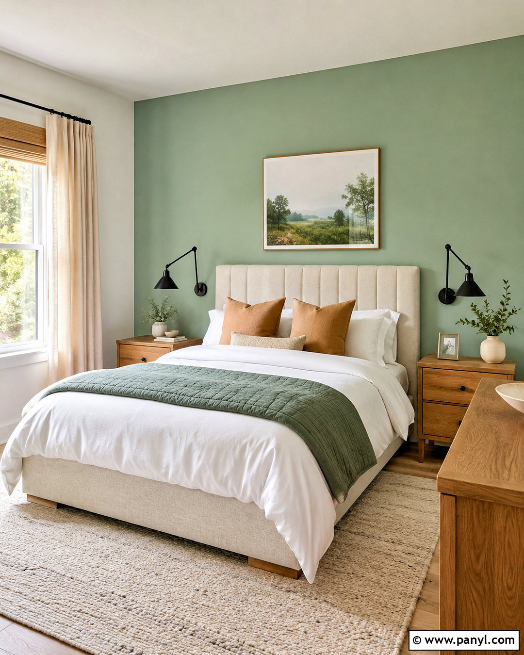 Pastel Green Accent Wall Bedroom - 20 pastel green bedroom ideas