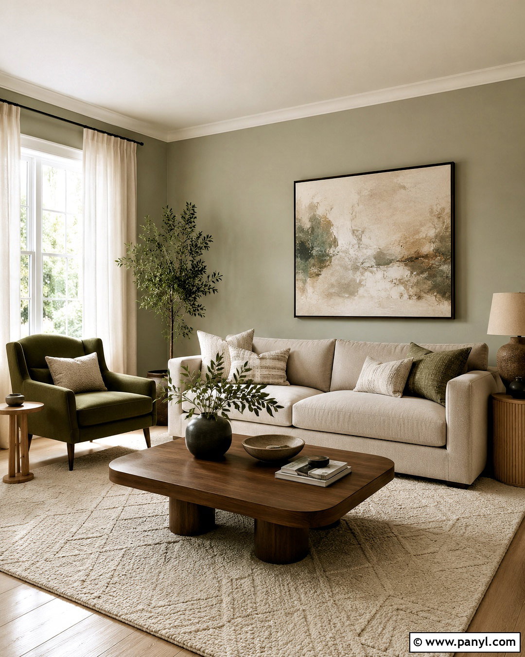 Pastel Green And Greige Living Room - 20 pastel green colour palette ideas