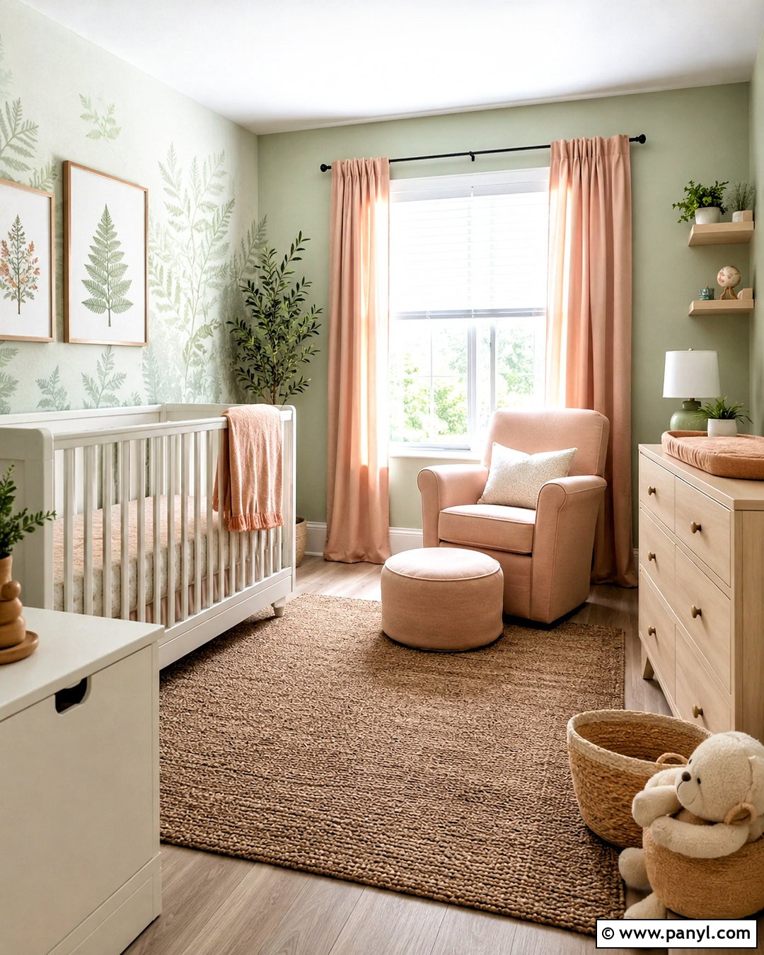 Pastel Green And Peach Nursery - 20 pastel green colour palette ideas