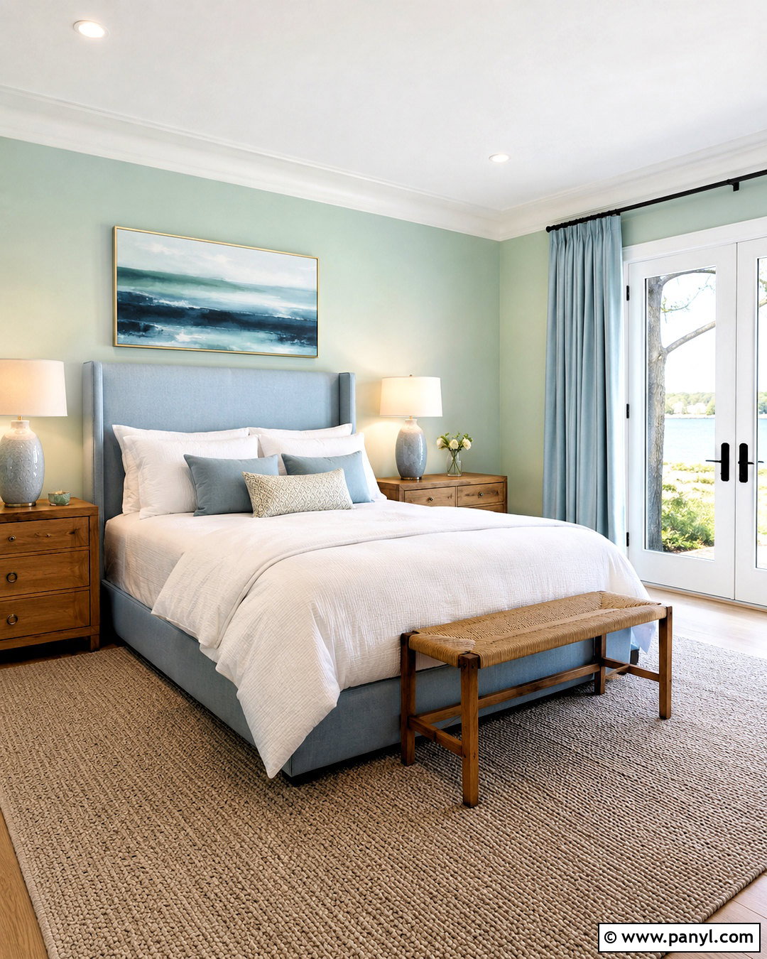 Pastel Green And Powder Blue Bedroom - 20 pastel green colour palette ideas