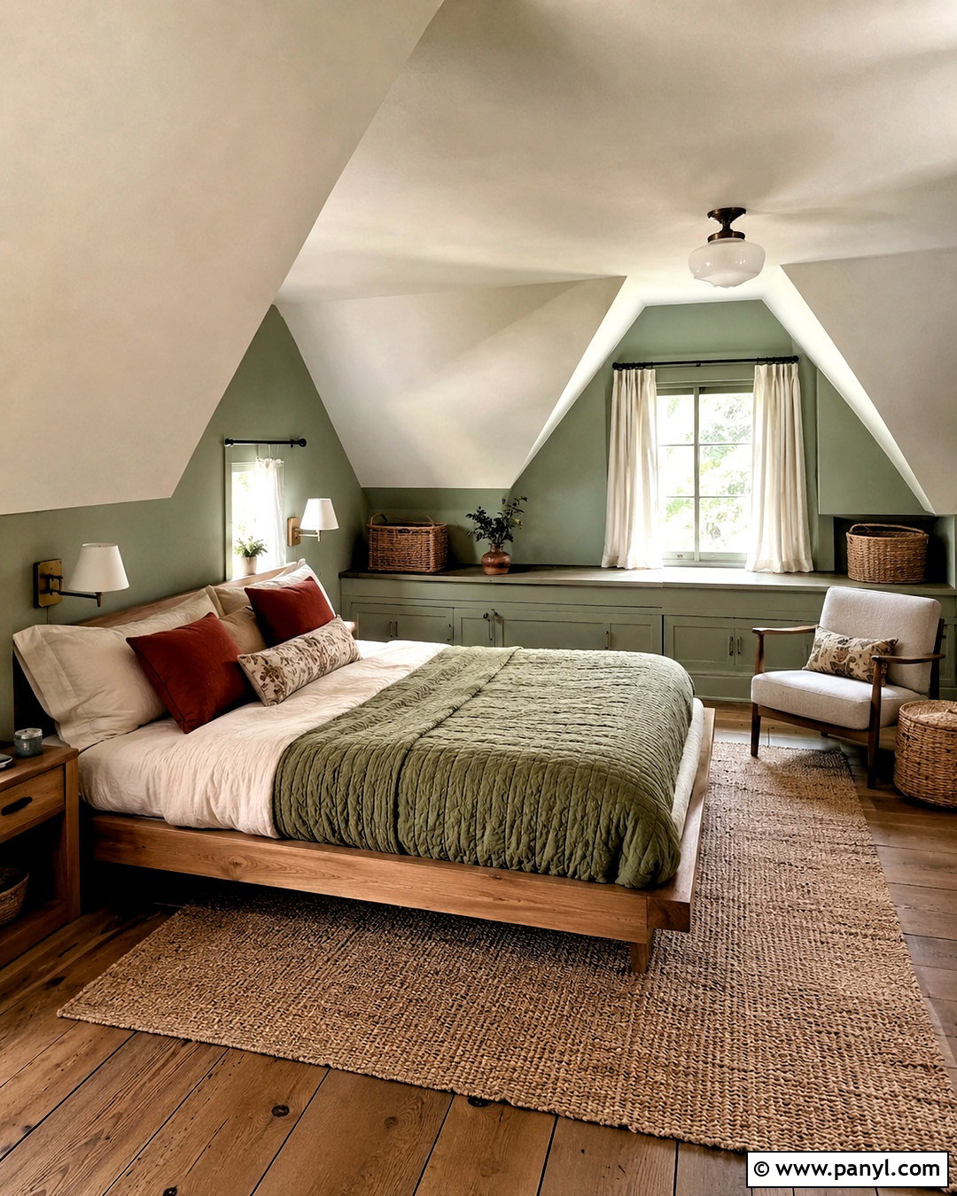 Pastel Green Attic Bedroom - 20 pastel green room aesthetic ideas
