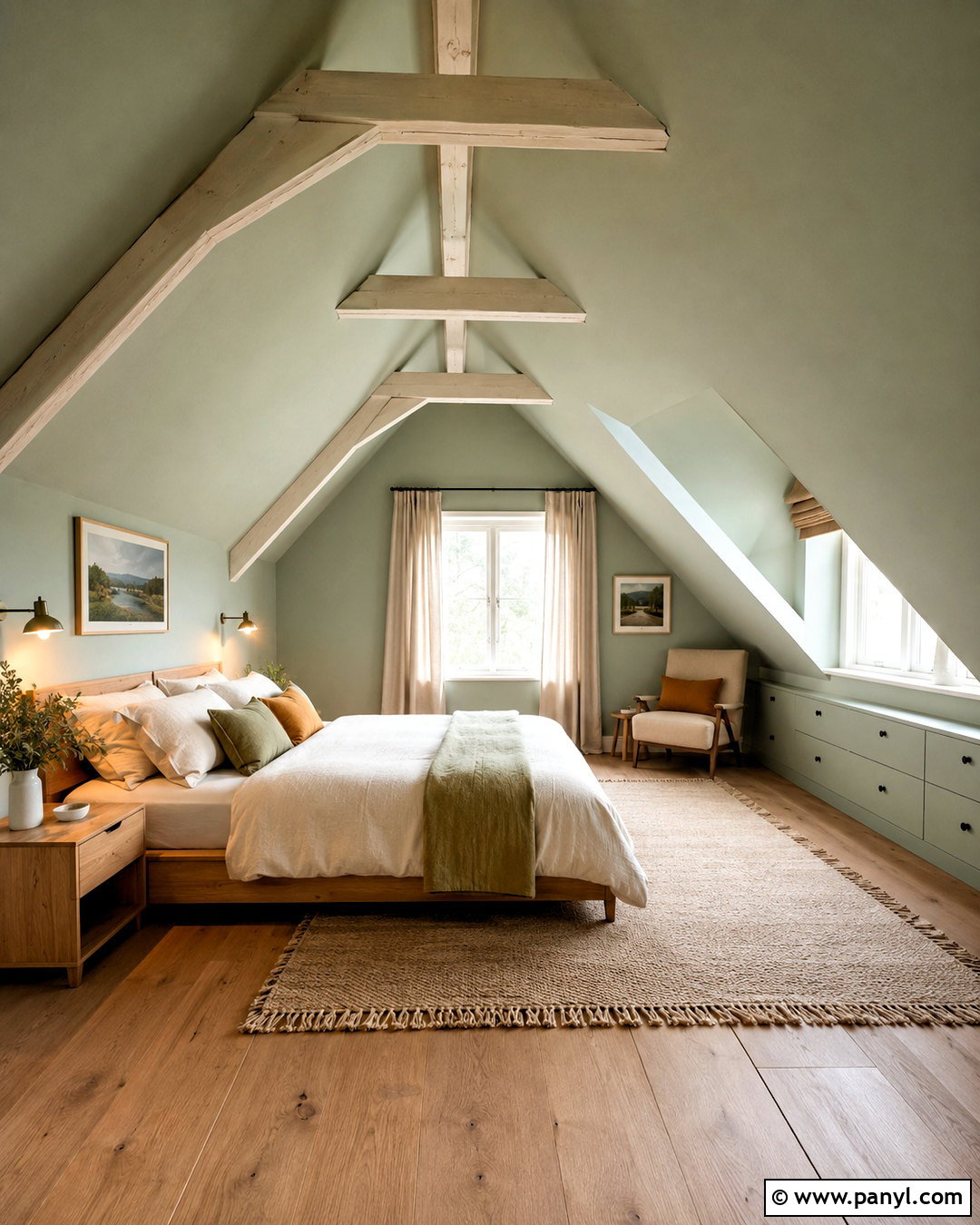 Pastel Green Attic Bedroom - 20 pastel green bedroom ideas