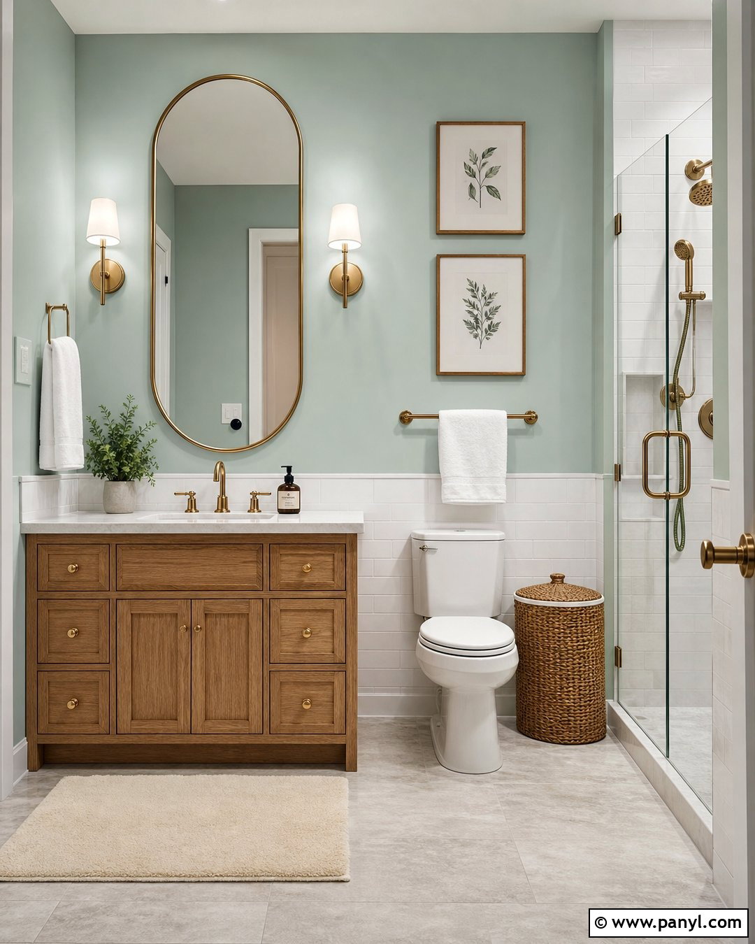 Pastel Green Bathroom Walls - 35 pastel green wall ideas