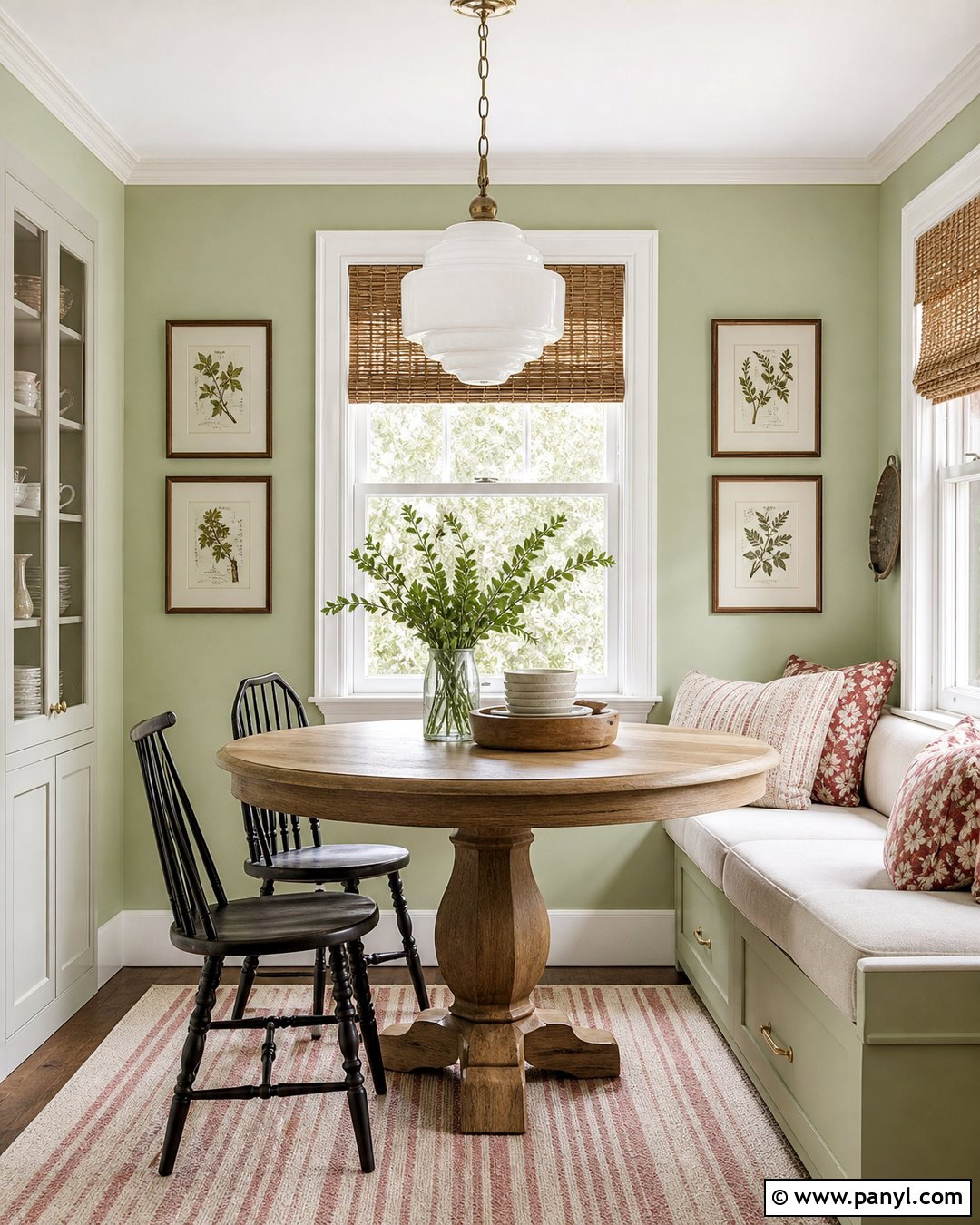 Pastel Green Breakfast Nook - 25 Pastel Green Wall Paint Ideas