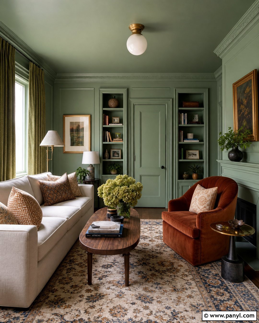 Pastel Green Color Drenched Room - 35 pastel green wall ideas