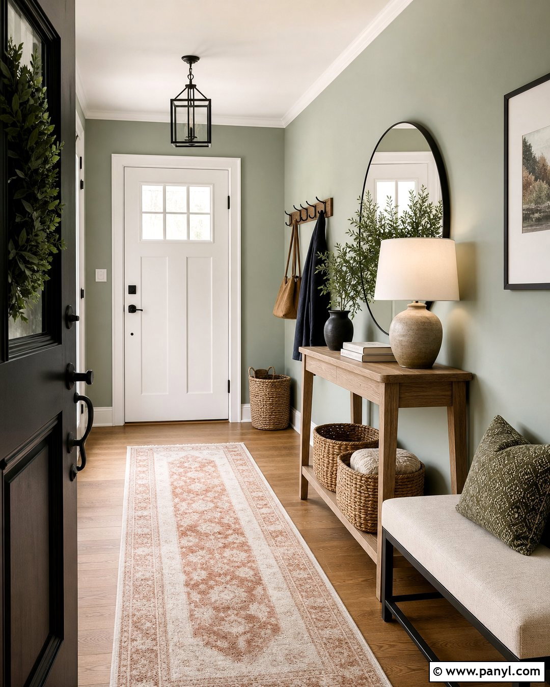 Pastel Green Entryway - 25 Pastel Green Wall Paint Ideas