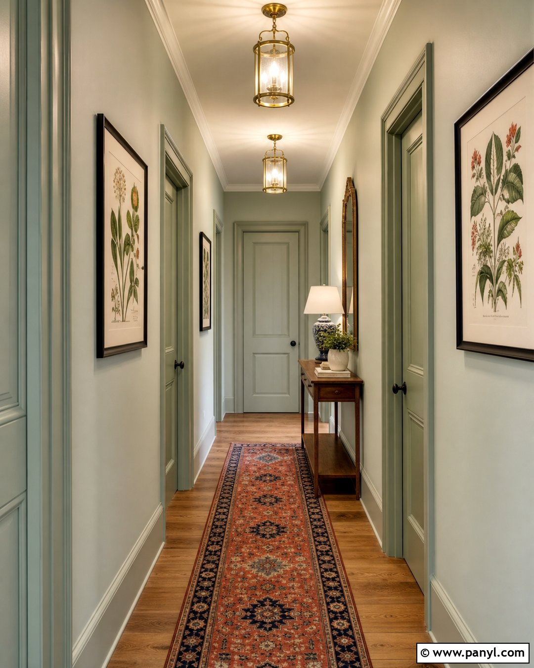 Pastel Green Hallway - 25 Pastel Green Wall Paint Ideas