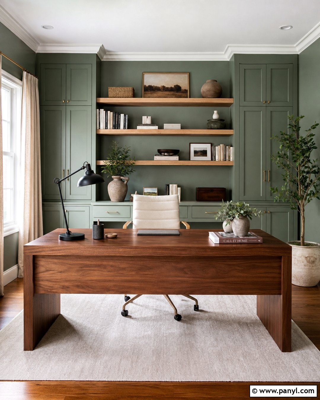 Pastel Green Home Office Walls - 35 pastel green wall ideas