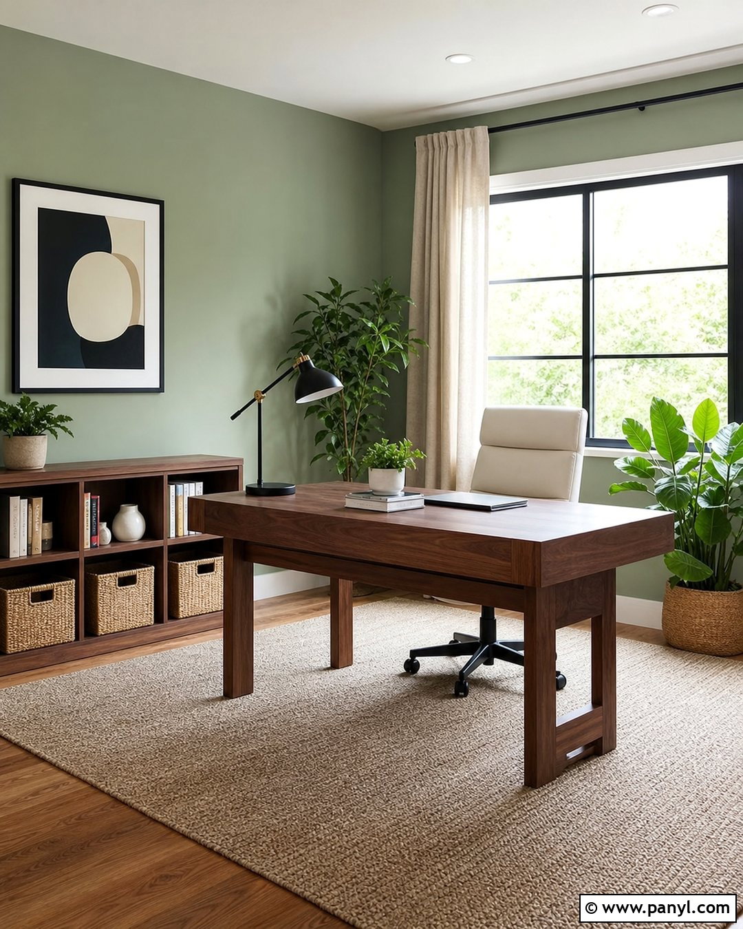 Pastel Green Home Office - 25 Pastel Green Wall Paint Ideas