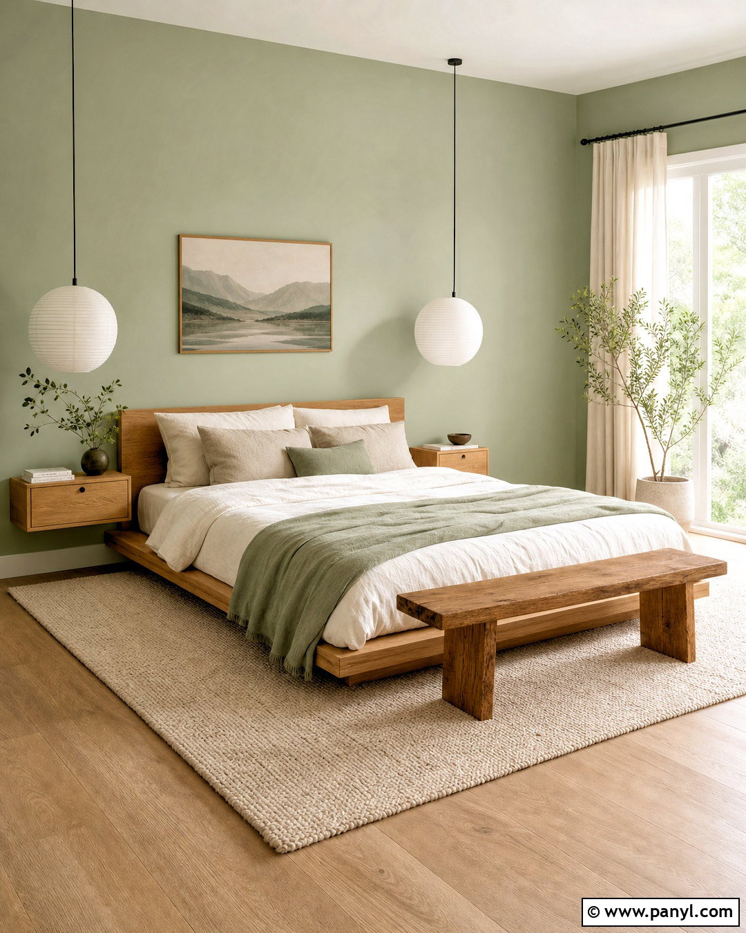 Pastel Green Japandi Bedroom - 20 bedroom pastel colors room ideas