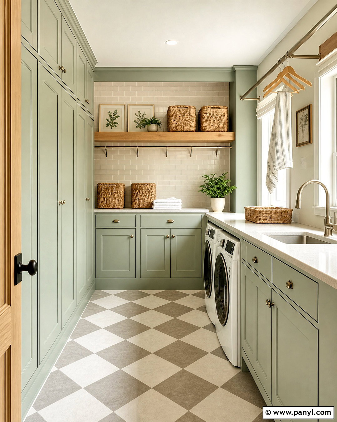 Pastel Green Laundry Room - 20 pastel color interior design ideas