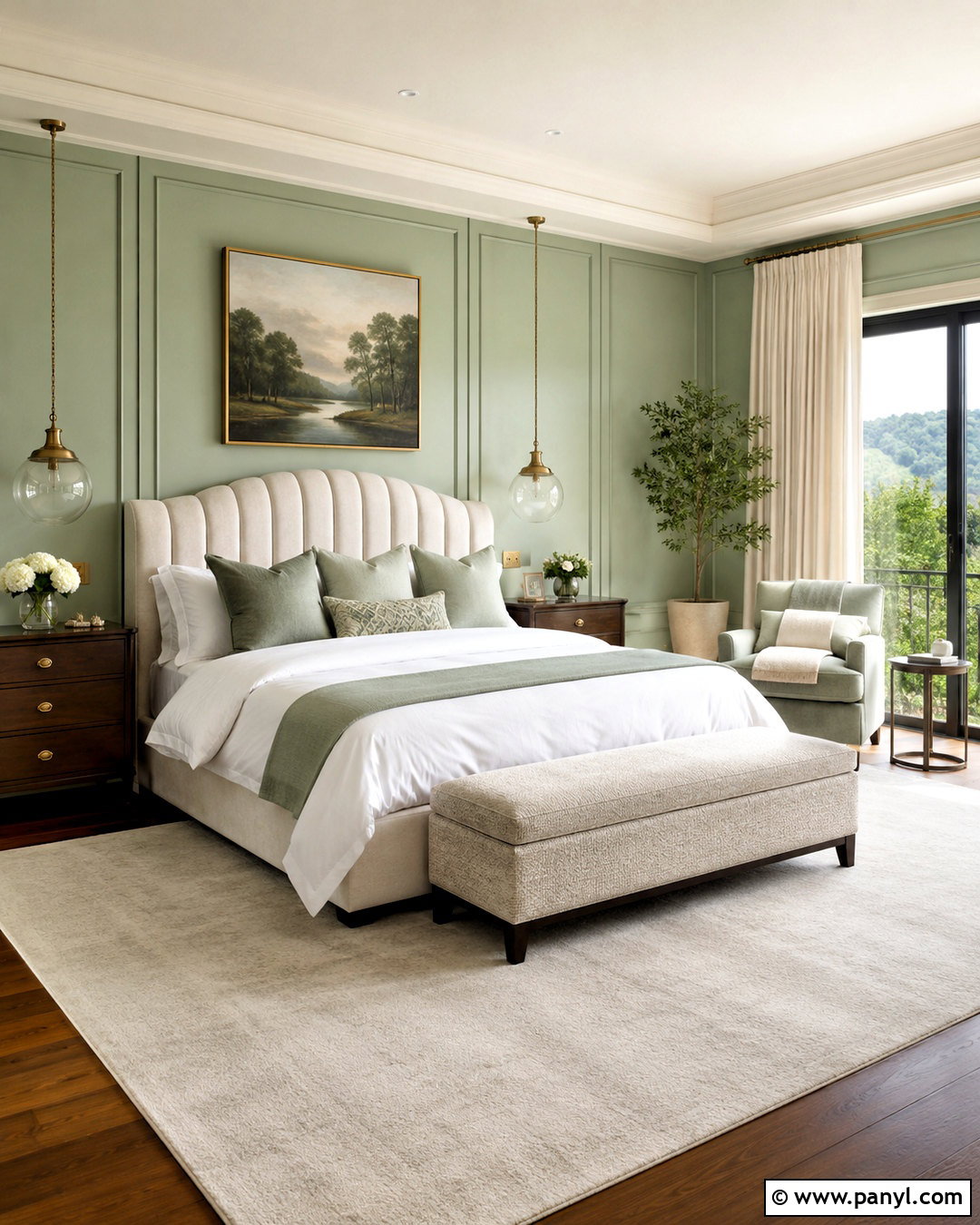 Pastel Green Luxury Bedroom - 20 pastel green bedroom ideas