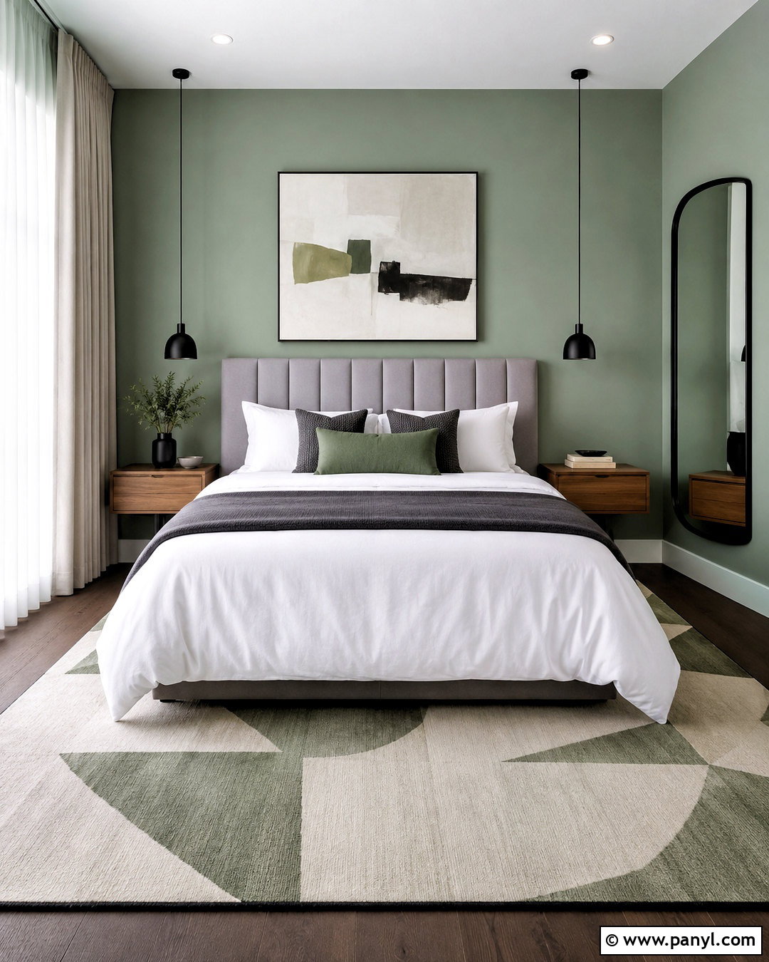 Pastel Green Modern Bedroom - 20 pastel green bedroom ideas