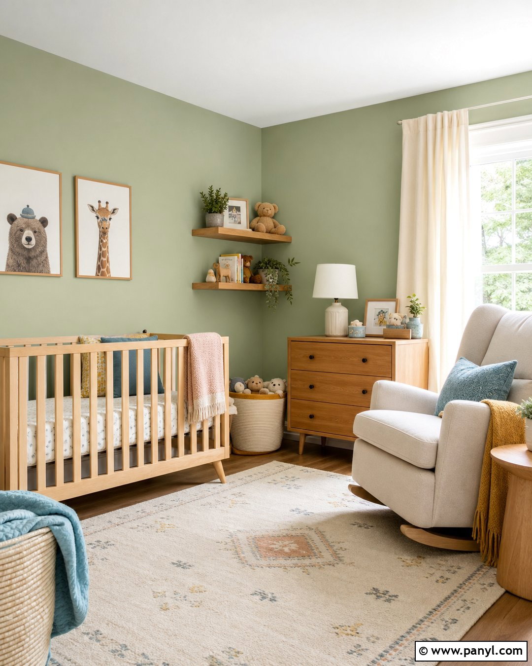 Pastel Green Nursery - 30 light green wall color ideas