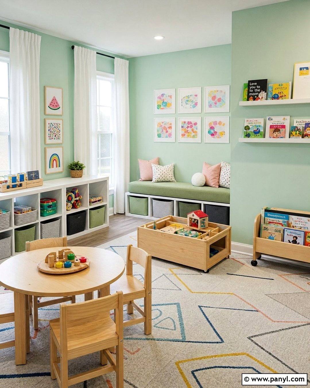Pastel Green Playroom - 25 Pastel Green Wall Paint Ideas