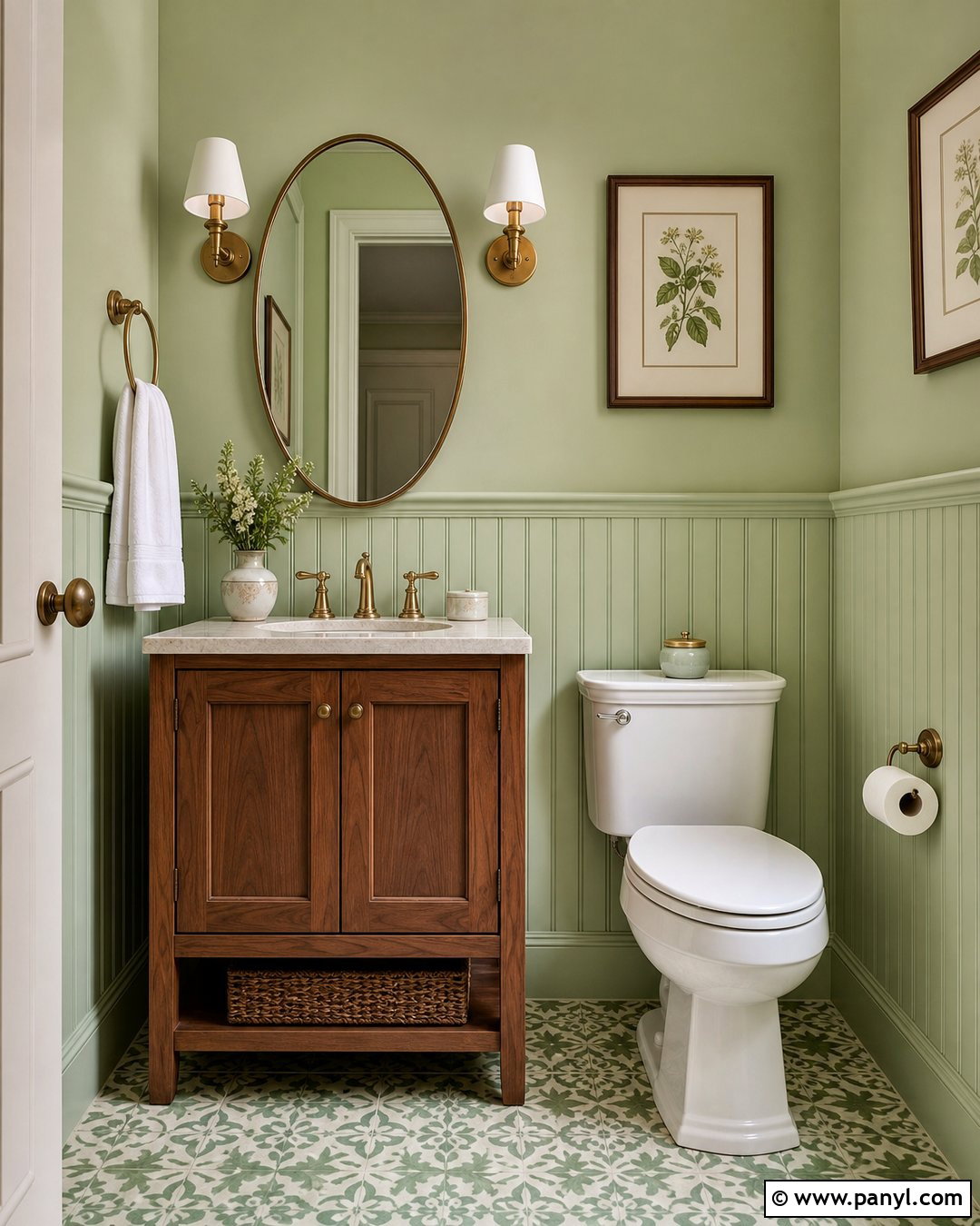 Pastel Green Powder Room - 25 Pastel Green Wall Paint Ideas