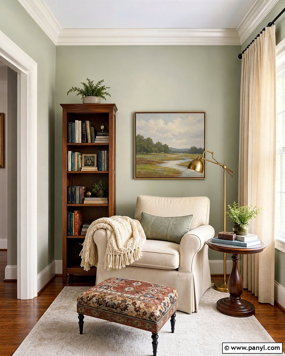Pastel Green Reading Nook - 35 pastel green wall ideas