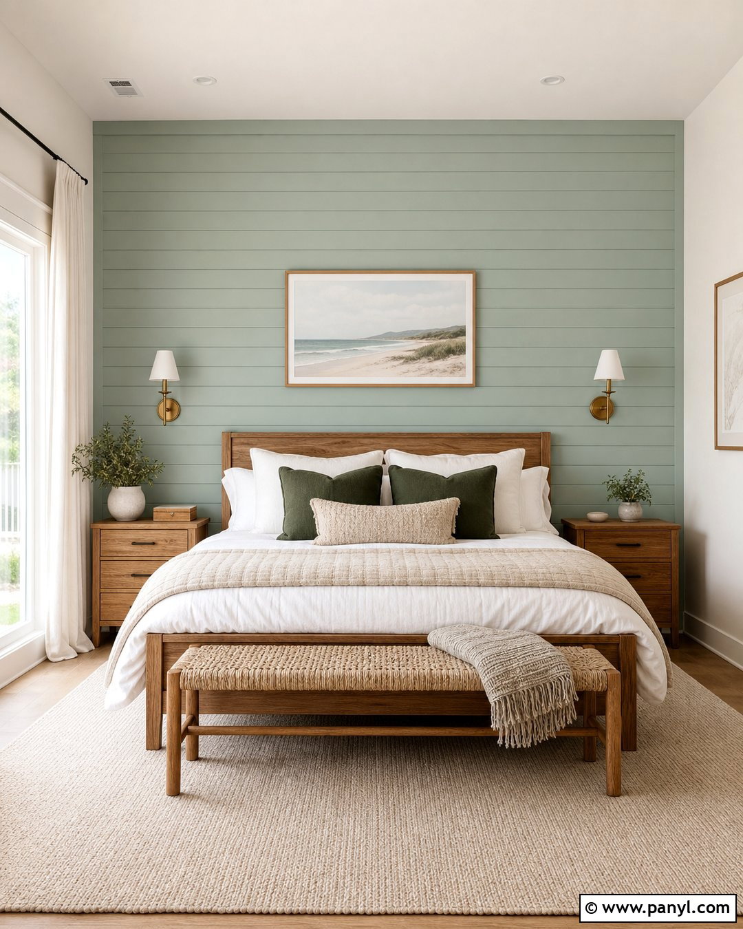 Pastel Green Shiplap Wall - 35 pastel green wall ideas