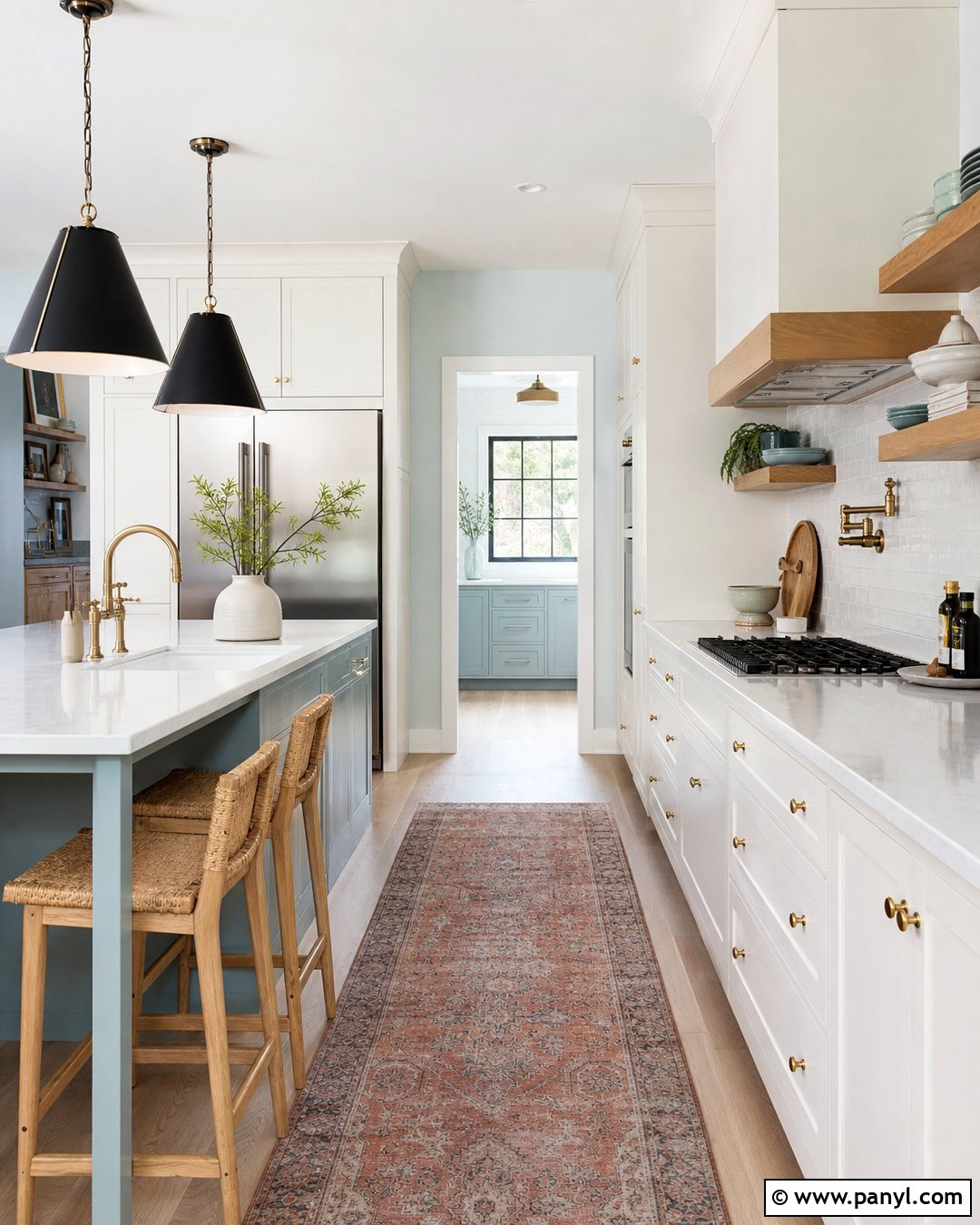 Pastel Ice Blue Kitchen - 35 Pastel Wall Color Ideas