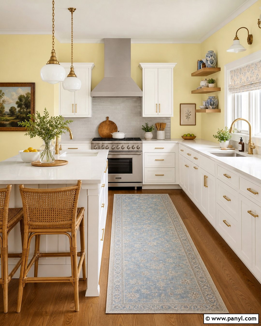 Pastel Lemon Yellow Kitchen - 30 pastel wall paint ideas