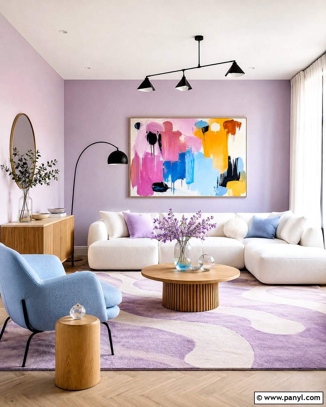 Pastel Lilac Living Room - 20 living room pastel colors