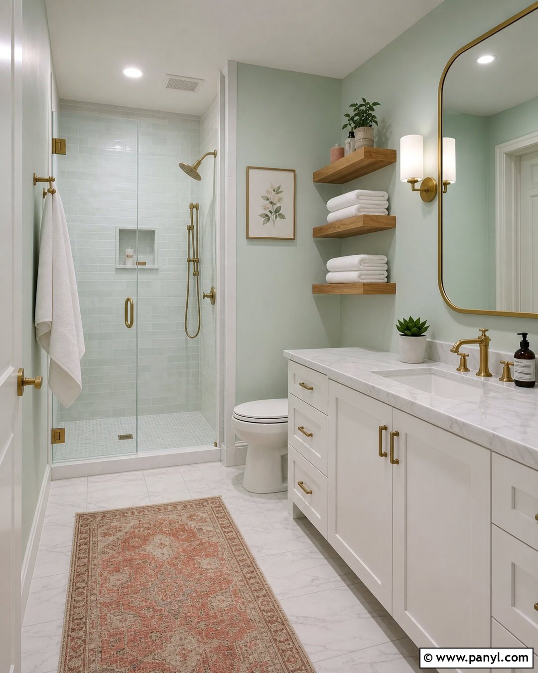 Pastel Mint Green Bathroom - 35 Pastel Wall Color Ideas