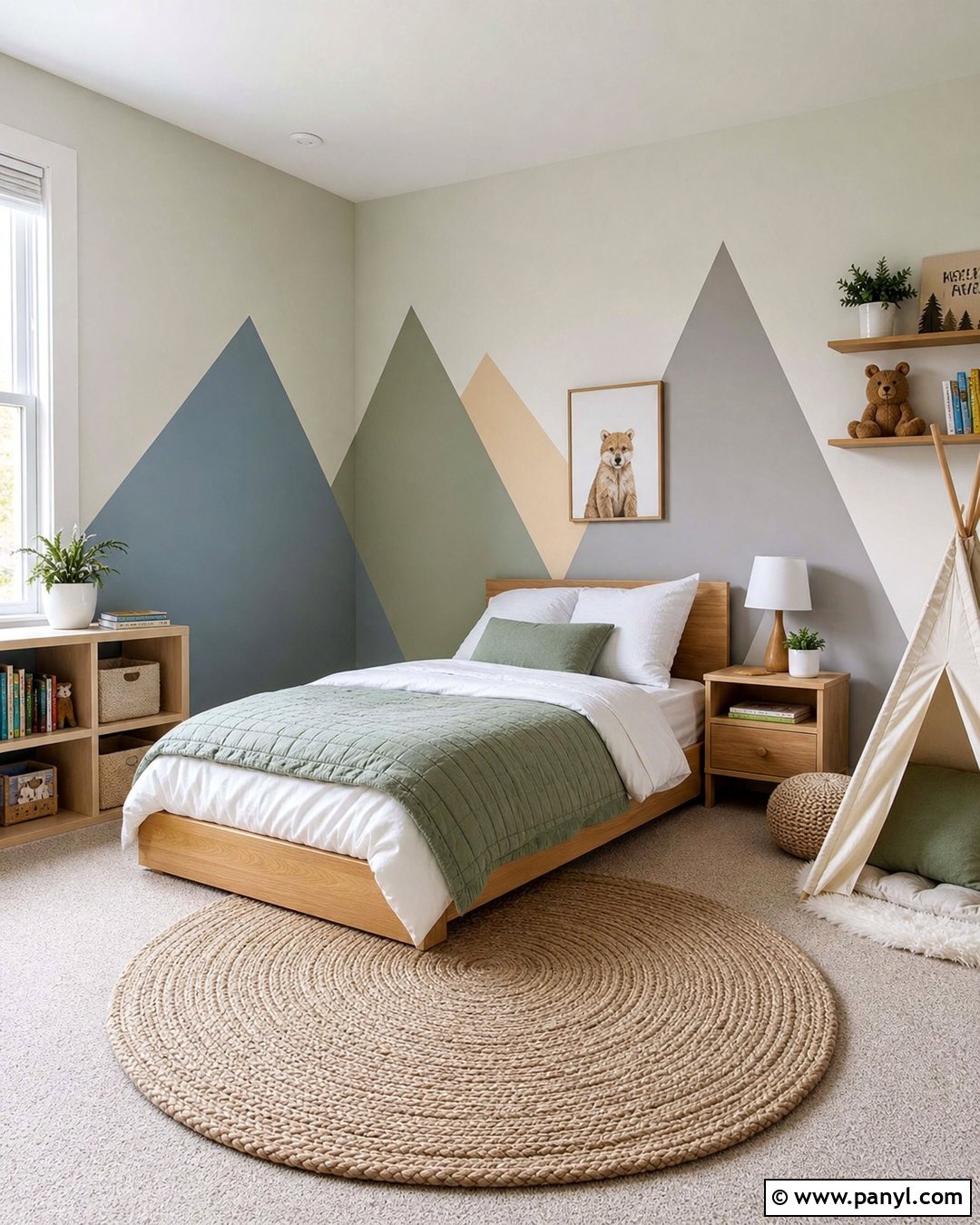 Pastel Mountain Geometric Wall Paint - 25 Geometric Wall Paint Kids