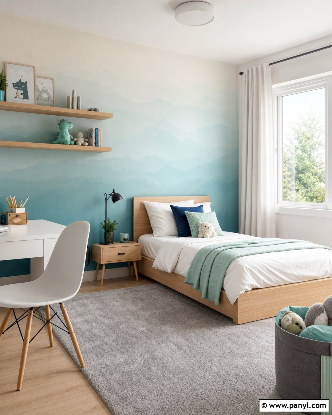 Pastel Ombre Wallpaper Wall - 20 Pastel Ombre Wall In Kids Room Ideas