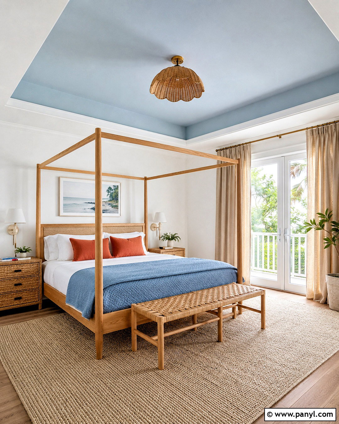 Pastel Painted Ceiling Bedroom - 20 pastel color bedroom ideas