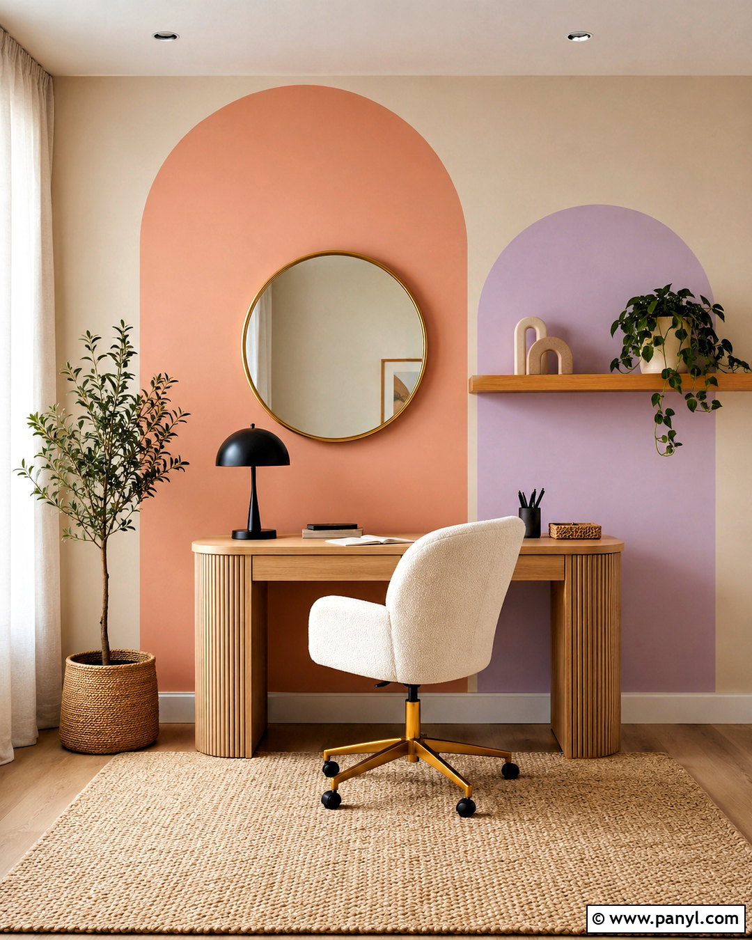 Pastel Painted Wall Arches - 20 pastel wall decor ideas