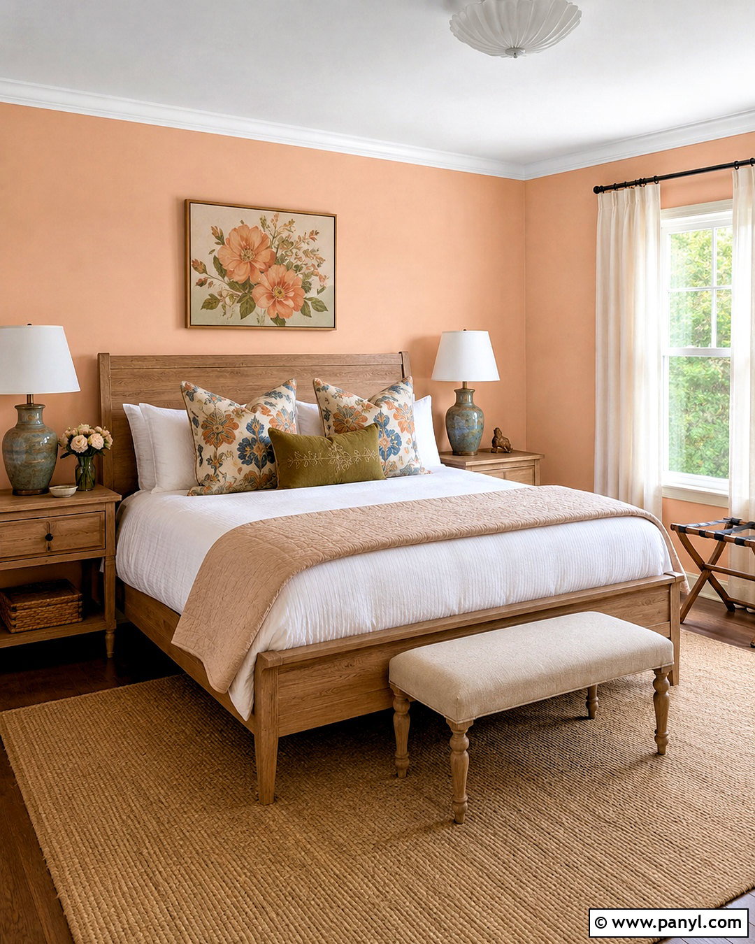 Pastel Peach Guest Bedroom - 20 pastel room colors